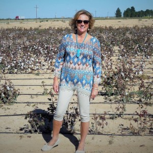 Marita in the cotton field
