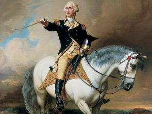 George Washington on horse