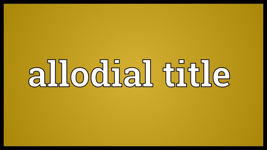Allodial Title