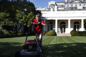 Mowing At The WH