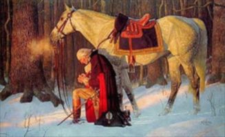 George Washington Kneeling